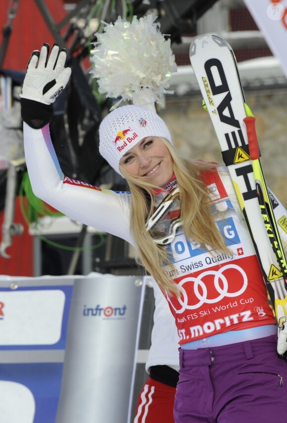 Lindsey Vonn à St. Moritz, le 8 décembre 2012.