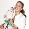 La ravissante Irina Shayk est tombée sous le charme de Lady, un dogue argentin, lors de son passage au centre d'adoption de l'association ASPCA. New York, le 14 décembre 2012.