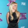 La juge Britney Spears à la conférence de presse pour la dernière émission de la saison de l'émission X Factor à Los Angeles, le 17 decembre 2012.