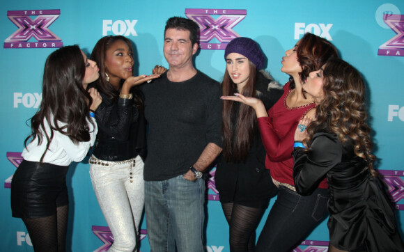 Simon Cowell à la conférence de presse pour la dernière émission de la saison de l'émission X Factor à Los Angeles, le 17 decembre 2012.
