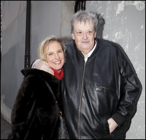Guy Carlier et Joséphine Dard à Paris le 16 décembre 2012.