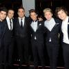 Robbie Williams et le groupe One Direction à la soirée Royal Variety Performance à Londres, le 19 novembre 2012.