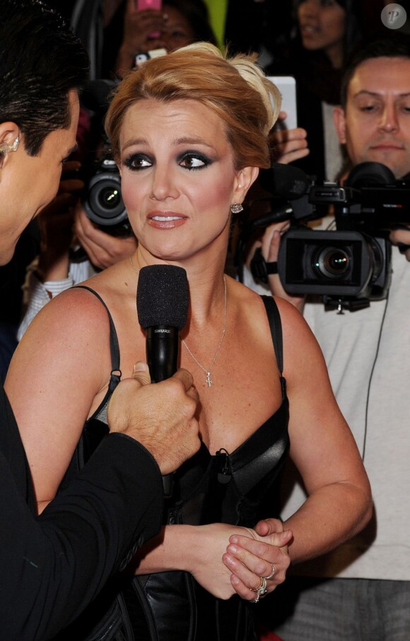 Britney Spears, le soir de la grande finale de l'émission X Factor saison 2, à Los Angeles le 20 décembre 2012.