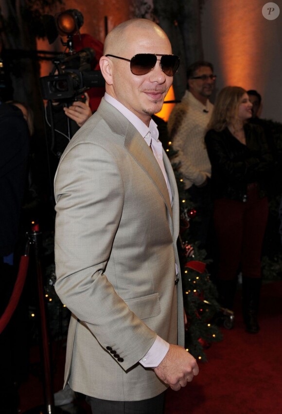 Pitbull le soir de la grande finale de X Factor saison 2, à Los Angeles le 20 décembre 2012.