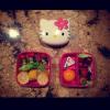Photo Instagram postée par Milla Jovovich représentant une Bento Box qu'elle réalisée pour sa fille Ever