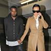 Kim Kardashian et Kanye West se rendent dans un hôpital à Beverly Hills. Le 22 décembre 2012.