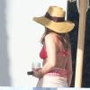 Jennifer Aniston en bikini sur une plage de Cabo au Mexique en vacances avec son fiancé Justin Theroux, le 24 décembre 2012