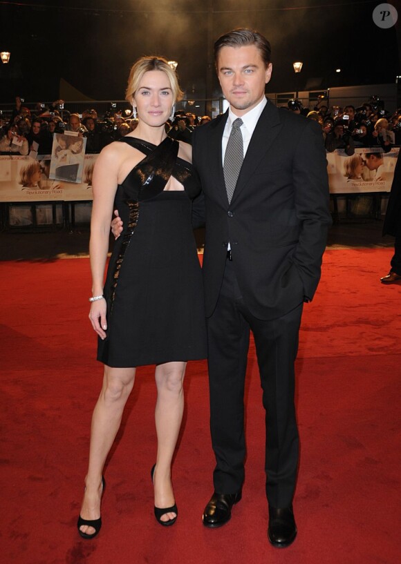 Kate Winslet et Leonardo DiCaprio à Londres le 18 janvier 2009