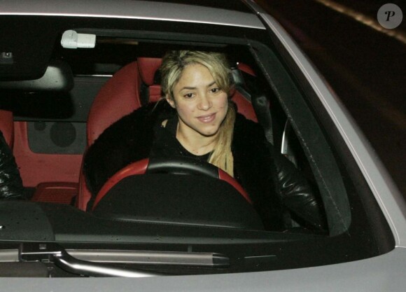 Shakira à Barcelone, quelques jours avant d'accoucher d'Ulises, le 16 décembre 2012.