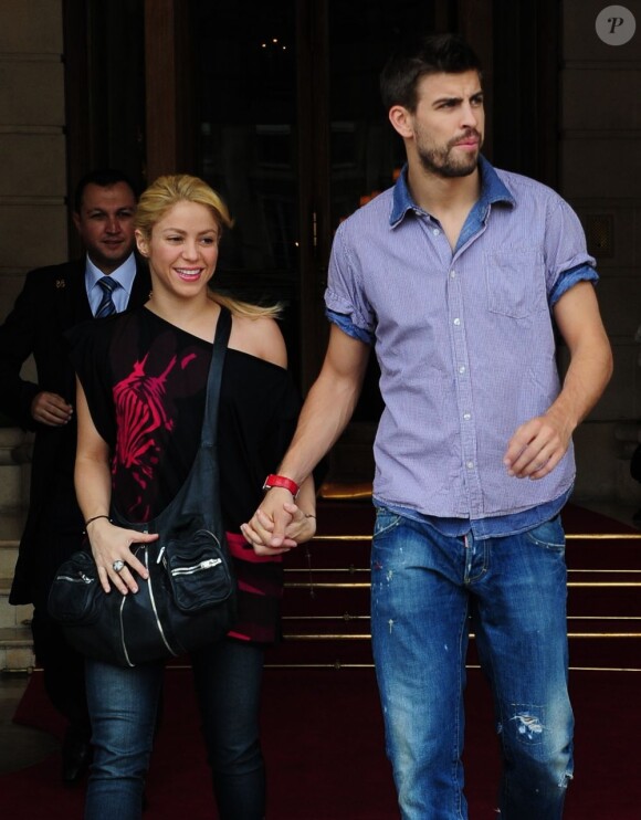 Shakira et Gerard Piqué à Paris le 15 juin 2011.