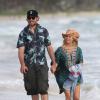 Jessica Simpson, enceinte, avec son mari Eric Johnson à Oahu, à Hawaï, le 26 décembre 2012