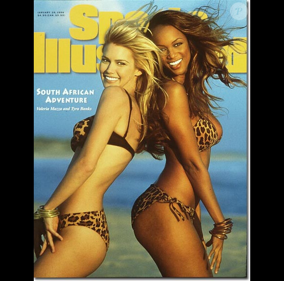 Valeria Mazza et Tyra Banks en couverture de Sports Illustrated Swimsuit Edition, janvier 1996