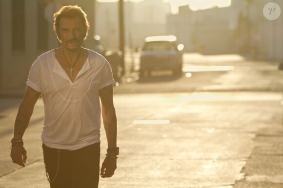 Johnny Hallyday photographié par Dimitri Coste pour son album L'Attente, été 2012.