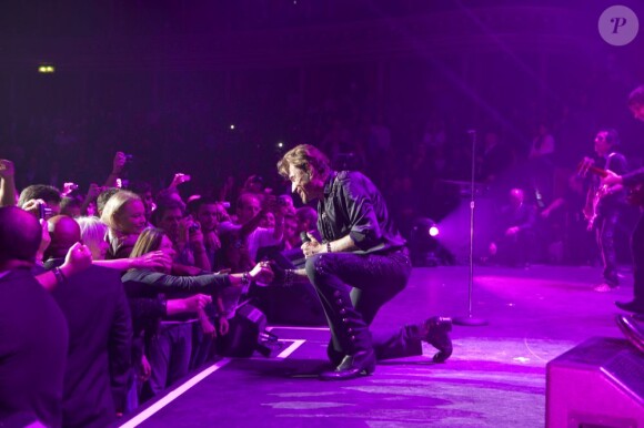 Exclu : Johnny Hallyday en concert à Londres au Royal Albert Hall, le 15 octobre 2012.