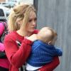 Hilary Duff et son fils Luca vont faire du shopping à West Hollywood, le 12 décembre 2012.