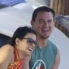 Channing Tatum et son épouse Jenna Dewan en vacances à Saint-Barthélemy, le 31 décembre 2012.