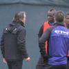Mario Balotelli et son coach Roberto Mancini ont une violente altercation lors d'un entrainement à Manchester le 3 janvier 2013.