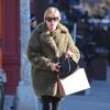 Chloë Sevigny a sorti un manteau à poil. Le 3 janvier 2013 à New York.