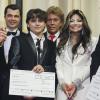 Prince Michael Jr. a remis un chèque en compagnie de sa tante LaToya Jackson lors de la soirée de charité du Jummimüüs Gala au Maritim Hotel de Cologne le 4 janvier 2013