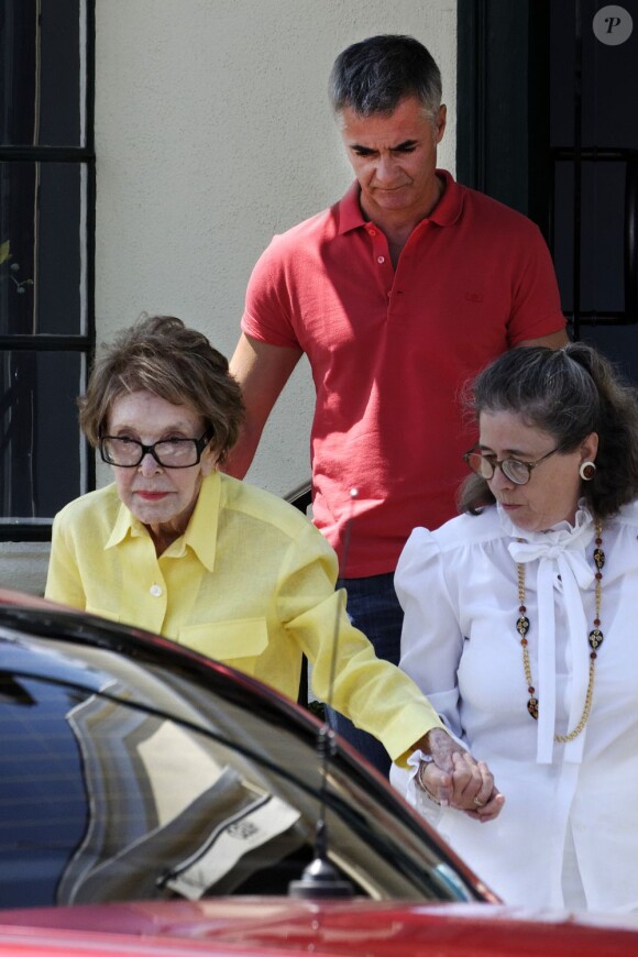 Cyril Viguier aux côtés de Nancy Reagan, veuve de Ronald Reagan.