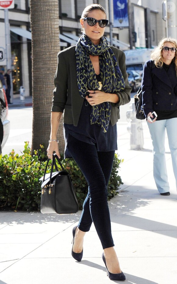 Heidi Klum à Beverly Hills, le 2 janvier 2012.