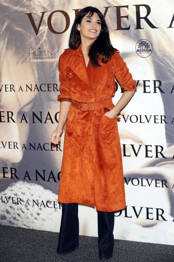 Penélope Cruz lors du photocall du film Venir au Monde à Madrid, le 10 Janvier 2012.