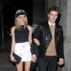 Pixie Lott et Oliver Cheshire arrivent au Rose Bar de Londres le 11 janvier 2013.