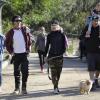 Gwen Stefani, Gavin Rossdale, leurs fils Kingston et Zuma, et leur chien, sont allés faire une promenade à Runyon Canyon sur les hauteurs de Los Angeles. La soeur de Gavin Rossdale, Soraya, est venue les rejoindre. Photo prise le 12 janvier 2013 à Los Angeles.