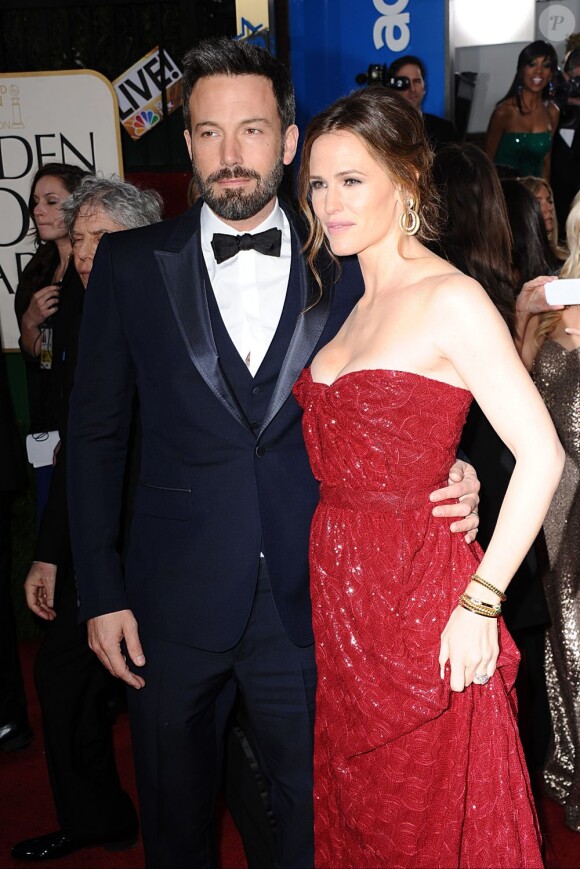 Ben Affleck et sa délicieuse Jennifer Garner aux Golden Globes à Beverly Hills, le 13 janvier  2013.