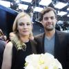 Diane Kruger et Joshua Jackson à Détroit le 14 janvier 2013 pour l'inauguration de la nouvelle Mercedes-Benz Classe E sur le Salon international nord-américain de l'auto.