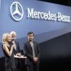 Diane Kruger et son chéri Joshua Jackson à Détroit le 14 janvier 2013 pour l'inauguration de la nouvelle Mercedes-Benz Classe E sur le Salon international nord-américain de l'auto.