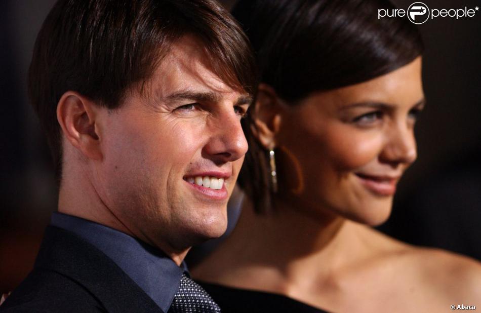 Tom Cruise avec sa désormais ex-femme Katie Holmes, ici à la première de Lions et Agneaux à Los Angeles, le 1er novembre 2007.