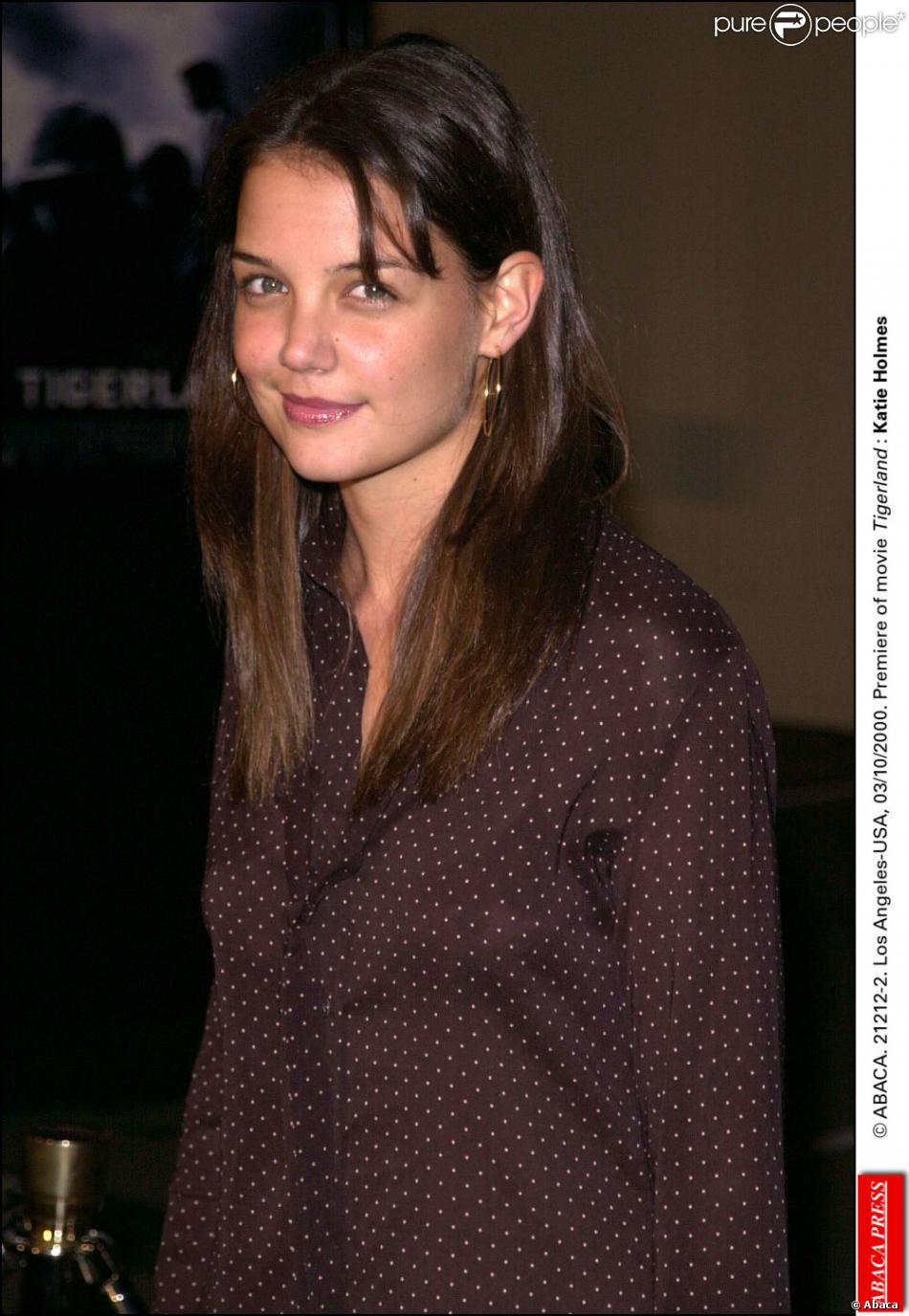 Katie Holmes en 2000 (à l&#039;époque de son topless si chaud dans Intuitions) lors de la première de Tigerland, en octobre.