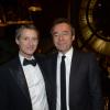 Antoine de Caunes et Michel Denisot lors de la soirée GQ des Hommes de l'année 2012 à Paris le 16 janvier 2013