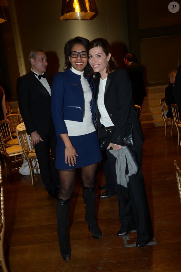 Audrey Pulvar et Daphné Roulier lors de la soirée GQ des Hommes de l'année 2012 à Paris le 16 janvier 2013