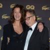 Charlotte Le Bon et Fabrice Luchini lors de la soirée GQ des Hommes de l'année 2012 à Paris le 16 janvier 2013