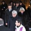 Yvan Zaplatilek aux obsèques de Jacki Clerico, ancien directeur historique du Moulin Rouge, en l'église Saint-Pierre à Neuilly-sur-Seine, le 18 janvier 2013, en présence de la famille, de Michou et Mireille Mathieu.