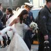 Mariage de Michelle Kwan et Clay Pell à l'eglise "First Unitarian" à Providence dans l'état du Rhode Island, le 19 janvier 2013.