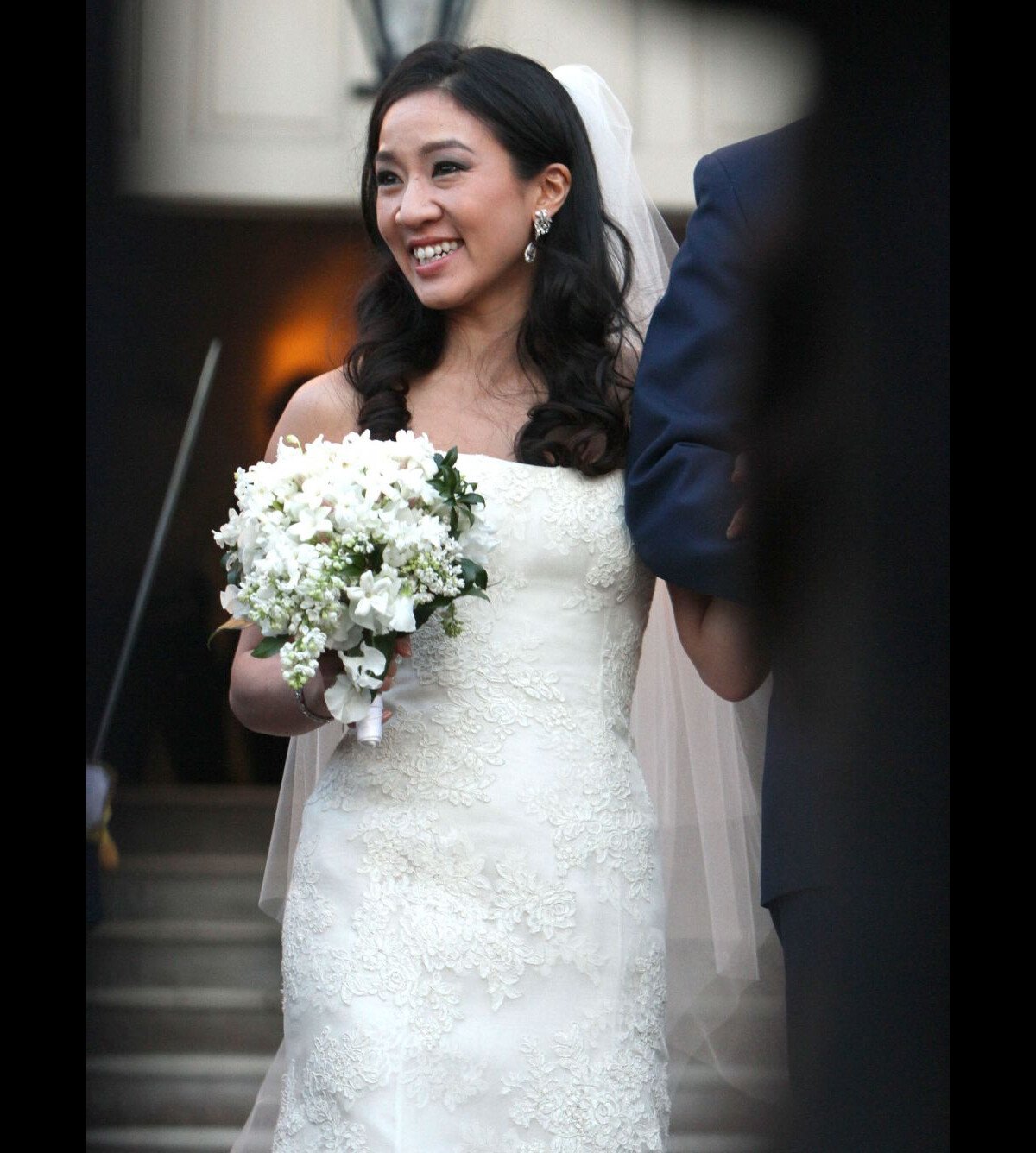 Photo : Mariage de Michelle Kwan et Clay Pell à l'eglise 