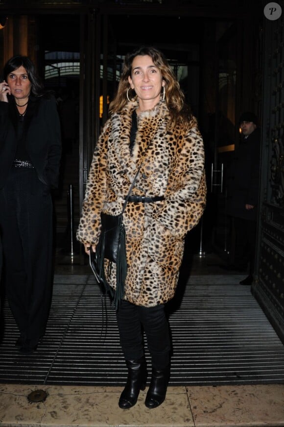 Mademoiselle Agnès arrive au défilé Versace lors de la Fashion Week à Paris, le 20 janvier 2013.