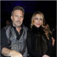  Kevin Costner et sa femme Christine à Paris le 20 janvier 2013 lors du défilé Versace. 