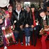 Flavio Briatore, son épouse Elisabetta Gregoraci et leur fils Falco, 2 ans, au 37e Festival international du cirque de Monte-Carlo le 20 janvier 2013.