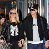 Exclusif - Paris Hilton et son petit ami River Viiperi arrivent à l'aéroport de Salt Lake City. Le 18 janvier 2013.