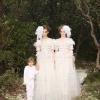 Défilé Chanel Haute Couture le 22 janvier 2013 à Paris. Karl Lagerfeld a fait défiler deux mariées avec le petit Hudson, 4 ans