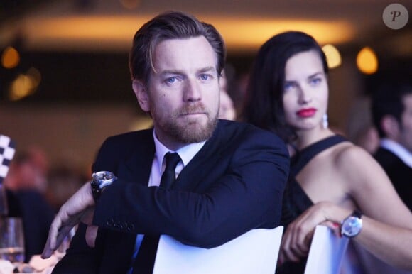 Ewan McGregor et Adriana Lima lors de la soirée "IWC Schaffhausen Race Night" le 22 janvier 2013 à Genève.