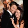 Liam McIntyre et sa fiancée Erin Hasan lors de l'avant-première de la troisième saison de 'Spartacus : War Of The Damned', à Los Angeles, le 22 janvier 2013