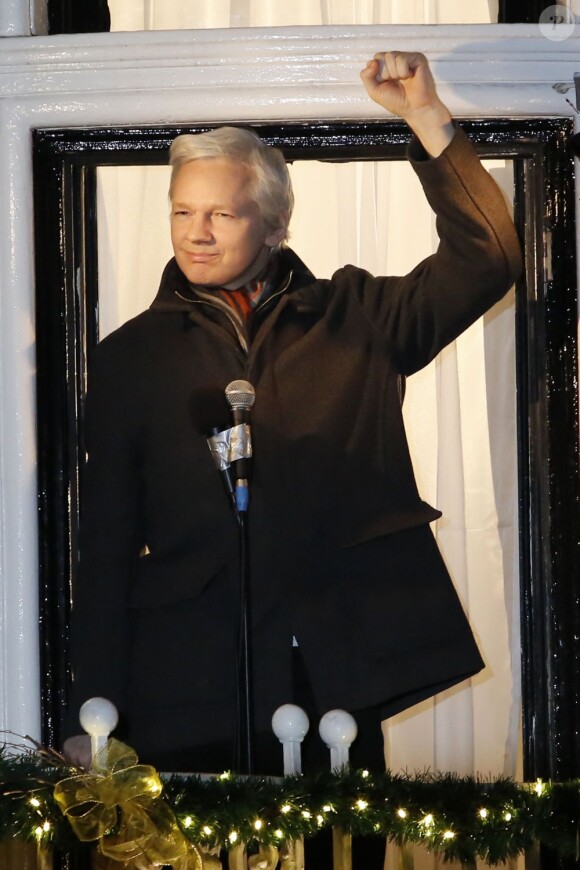 Le fondateur de WikiLeaks Julian Assange le 20 décembre 2012 à Londres