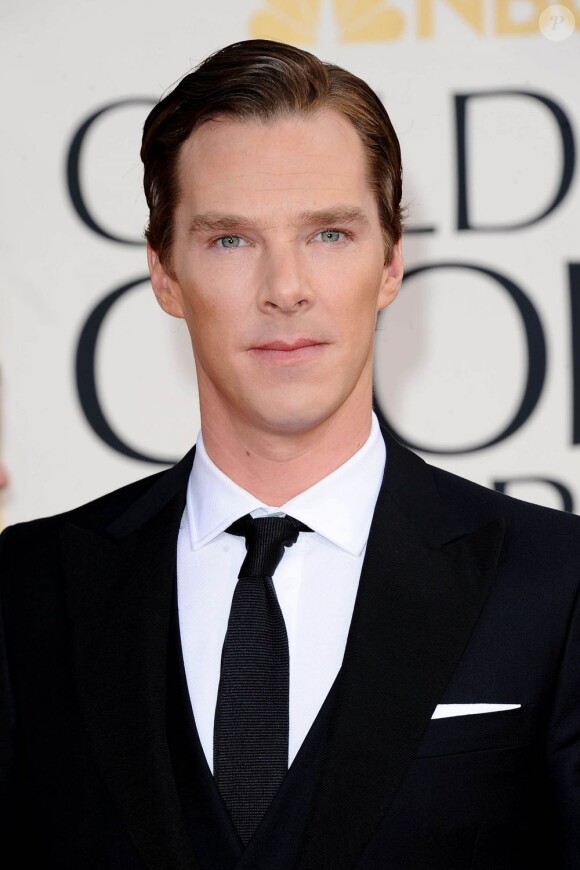 Benedict Cumberbatch lors des Golden Globes le 13 janvier 2013