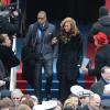 Beyoncé, assiste à l'investiture de Barack Obama, à Washington, le 24 janvier 2013.