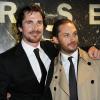 Christian Bale et Tom Hardy (Photo du 18 juillet 2012)